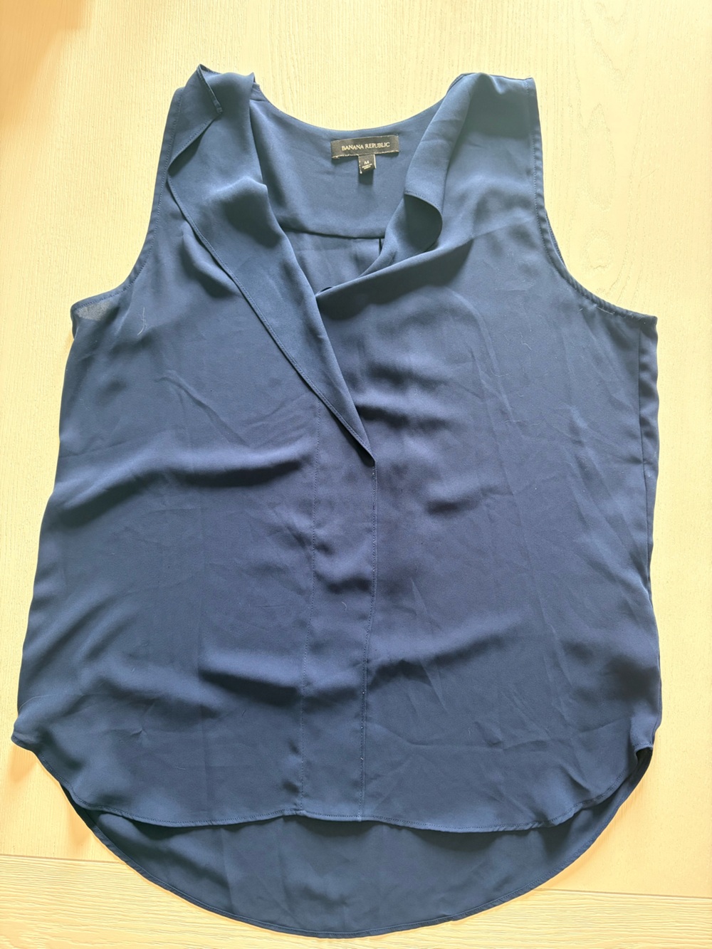 Banana Republic Navy Sleeveless V-Neck Camisole